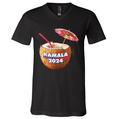 Kamala Harris 2024 Coconut Tree Meme V-Neck T-Shirt