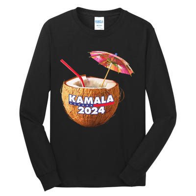 Kamala Harris 2024 Coconut Tree Meme Tall Long Sleeve T-Shirt