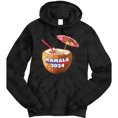 Kamala Harris 2024 Coconut Tree Meme Tie Dye Hoodie