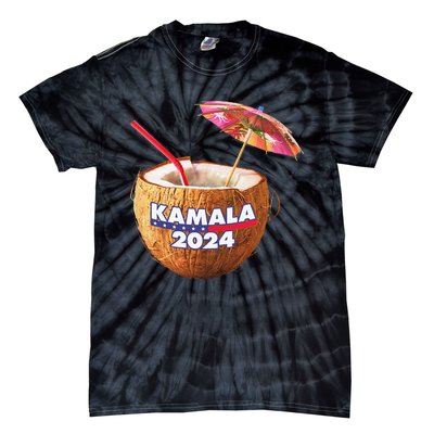 Kamala Harris 2024 Coconut Tree Meme Tie-Dye T-Shirt