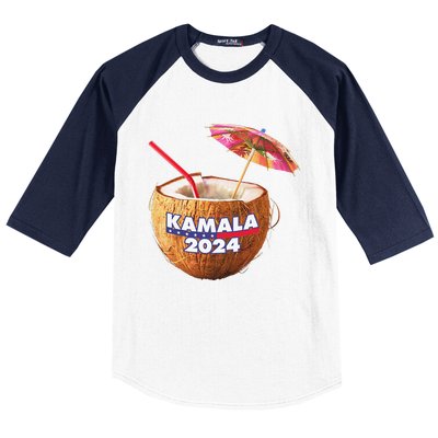 Kamala Harris 2024 Coconut Tree Meme Baseball Sleeve Shirt