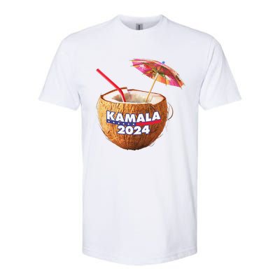 Kamala Harris 2024 Coconut Tree Meme Softstyle CVC T-Shirt