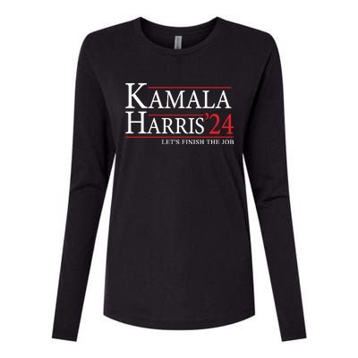 Kamala Harris 2024 Support Graphic Womens Cotton Relaxed Long Sleeve T-Shirt