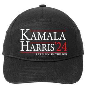 Kamala Harris 2024 Support Graphic 7-Panel Snapback Hat