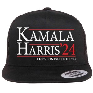 Kamala Harris 2024 Support Graphic Flat Bill Trucker Hat