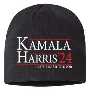 Kamala Harris 2024 Support Graphic Sustainable Beanie