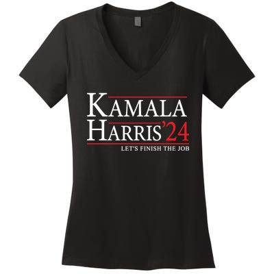 Kamala Harris 2024 Support Graphic Women's V-Neck T-Shirt