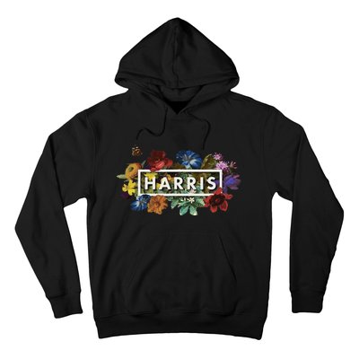 Kamala Harris 2024 Vintage Floral Women Harris President Gift Hoodie