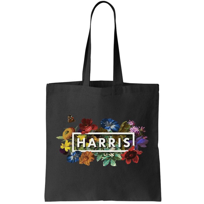 Kamala Harris 2024 Vintage Floral Women Harris President Gift Tote Bag