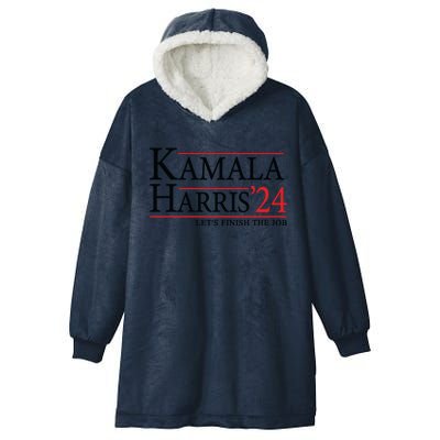 Kamala Harris 2024 Support Graphic Hooded Wearable Blanket