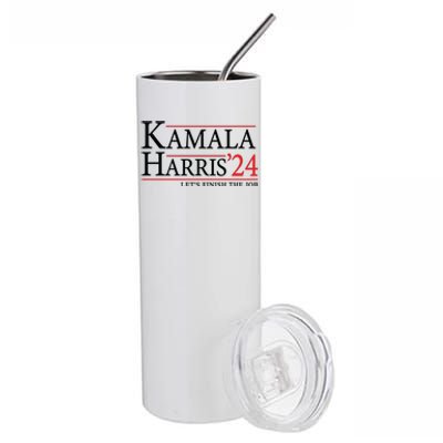 Kamala Harris 2024 Support Graphic Stainless Steel Tumbler