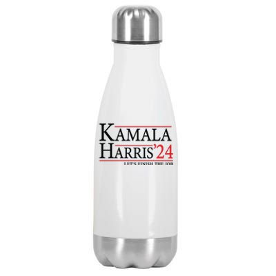 Kamala Harris 2024 Support Graphic Stainless Steel Insulated Water Bottle