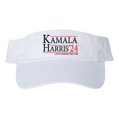 Kamala Harris 2024 Support Graphic Valucap Bio-Washed Visor