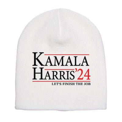 Kamala Harris 2024 Support Graphic Short Acrylic Beanie