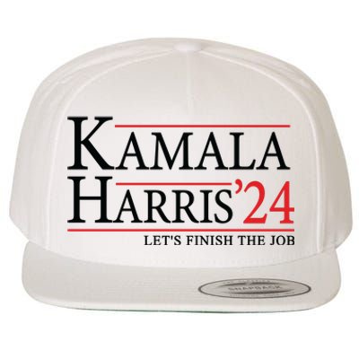 Kamala Harris 2024 Support Graphic Wool Snapback Cap