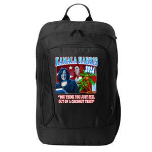 Kamala Harris 2024 Coconut Tree Political Humor Premium City Backpack