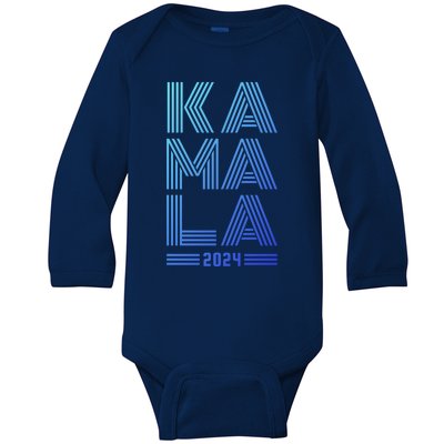 Kamala Harris 2024 Presidential Election Gift Baby Long Sleeve Bodysuit