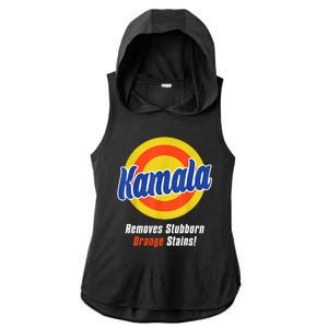 Kamala Harris 2024 Removes Stubborn Stains Funny Ladies PosiCharge Tri-Blend Wicking Draft Hoodie Tank