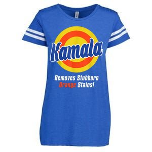 Kamala Harris 2024 Removes Stubborn Stains Funny Enza Ladies Jersey Football T-Shirt