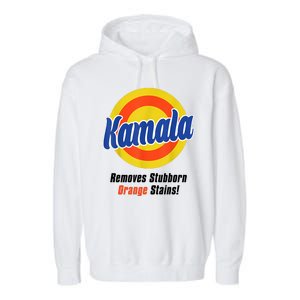 Kamala Harris 2024 Removes Stubborn Stains Funny Garment-Dyed Fleece Hoodie