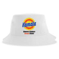 Kamala Harris 2024 Removes Stubborn Stains Funny Sustainable Bucket Hat