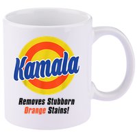 Kamala Harris 2024 Removes Stubborn Stains Funny 11oz C Handle Ceramic Mug
