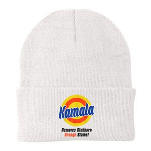 Kamala Harris 2024 Removes Stubborn Stains Funny Knit Cap Winter Beanie