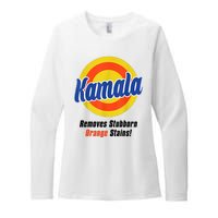 Kamala Harris 2024 Removes Stubborn Stains Funny Womens CVC Long Sleeve Shirt