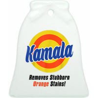 Kamala Harris 2024 Removes Stubborn Stains Funny Ceramic Bell Ornament