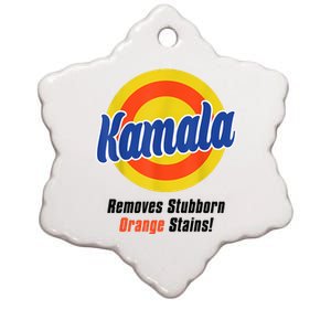 Kamala Harris 2024 Removes Stubborn Stains Funny Ceramic Star Ornament