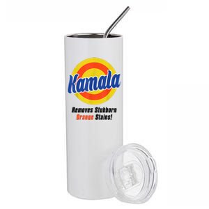 Kamala Harris 2024 Removes Stubborn Stains Funny Stainless Steel Tumbler