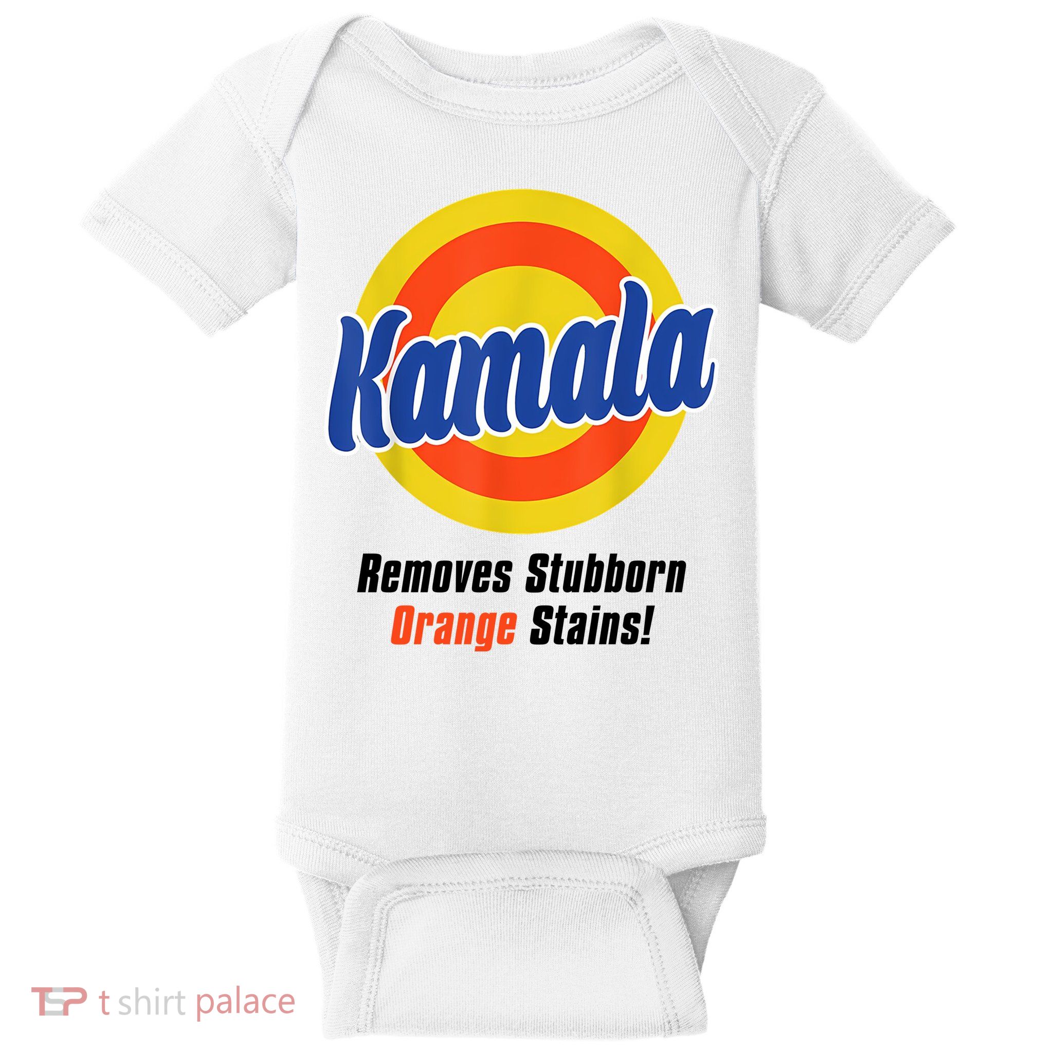Kamala Harris 2024 Removes Stubborn Stains Funny Baby Bodysuit