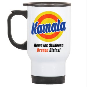 Kamala Harris 2024 Removes Stubborn Stains Funny Stainless Steel Travel Mug