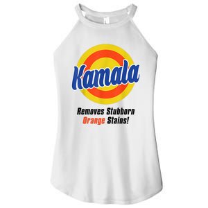 Kamala Harris 2024 Removes Stubborn Stains Funny Women's Perfect Tri Rocker Tank