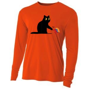 Kamala Harris 2024 Victory Black Cat Vs Elephant Trump Cooling Performance Long Sleeve Crew