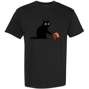 Kamala Harris 2024 Victory Black Cat Vs Elephant Trump Garment-Dyed Heavyweight T-Shirt