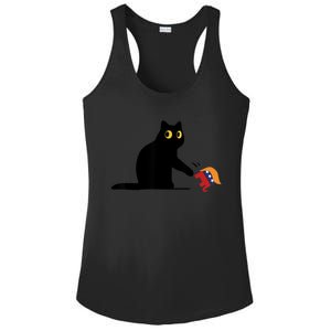 Kamala Harris 2024 Victory Black Cat Vs Elephant Trump Ladies PosiCharge Competitor Racerback Tank