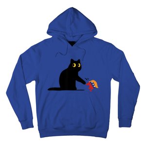 Kamala Harris 2024 Victory Black Cat Vs Elephant Trump Hoodie