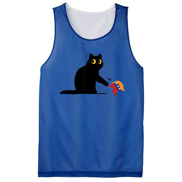 Kamala Harris 2024 Victory Black Cat Vs Elephant Trump Mesh Reversible Basketball Jersey Tank