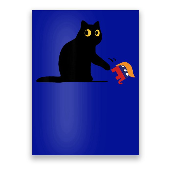 Kamala Harris 2024 Victory Black Cat Vs Elephant Trump Poster