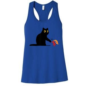 Kamala Harris 2024 Victory Black Cat Vs Elephant Trump Women's Racerback Tank