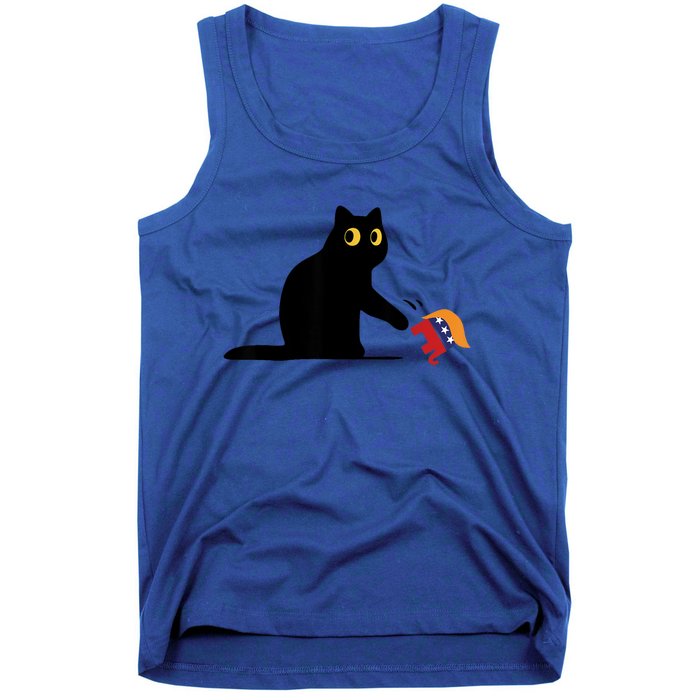 Kamala Harris 2024 Victory Black Cat Vs Elephant Trump Tank Top