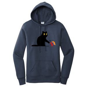 Kamala Harris 2024 Victory Black Cat Vs Elephant Trump Women's Pullover Hoodie