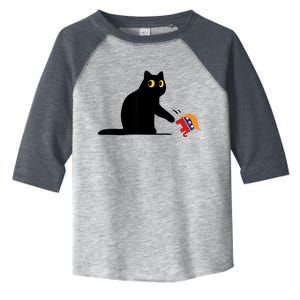 Kamala Harris 2024 Victory Black Cat Vs Elephant Trump Toddler Fine Jersey T-Shirt