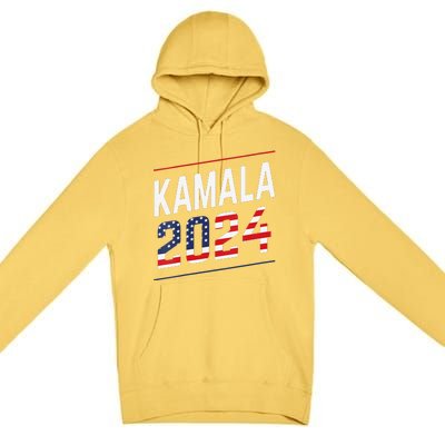 Kamala Harris 2024 President Campaign Premium Pullover Hoodie