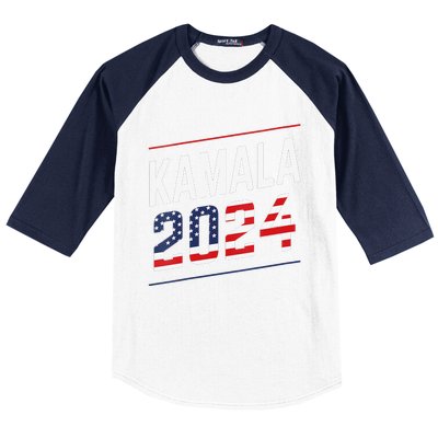 Kamala Harris 2024 President Campaign Baseball Sleeve Shirt