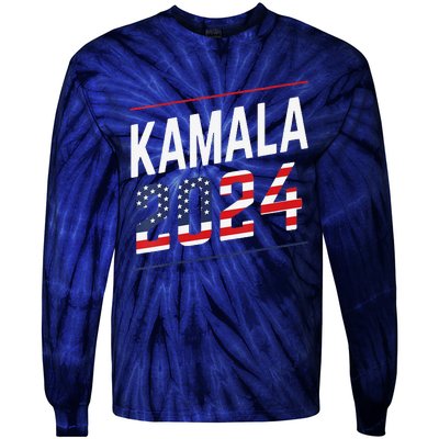 Kamala Harris 2024 President Campaign Tie-Dye Long Sleeve Shirt