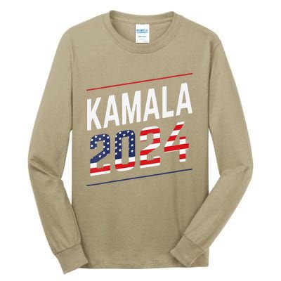 Kamala Harris 2024 President Campaign Tall Long Sleeve T-Shirt