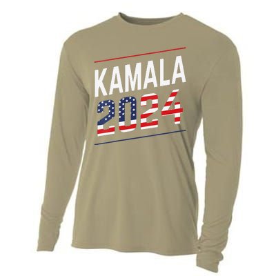 Kamala Harris 2024 President Campaign Cooling Performance Long Sleeve Crew