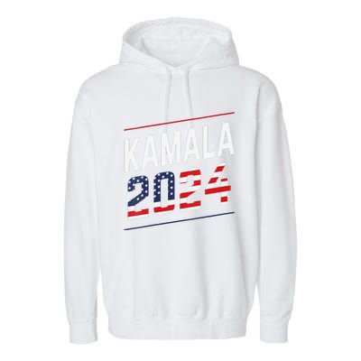 Kamala Harris 2024 President Campaign Garment-Dyed Fleece Hoodie